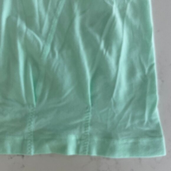 Lululemon Practice Freely Tank Top Polka Dot Mint Green + White Sz 6 - Picture 5 of 10